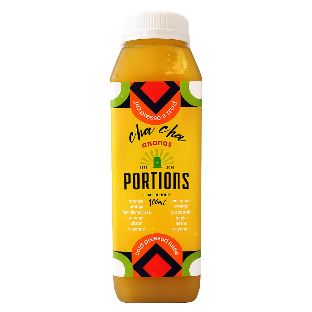 Portions Jus pressés a la froid Ananas