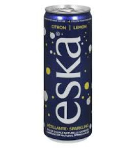 Eau de source gazéifiée au citron Eska
