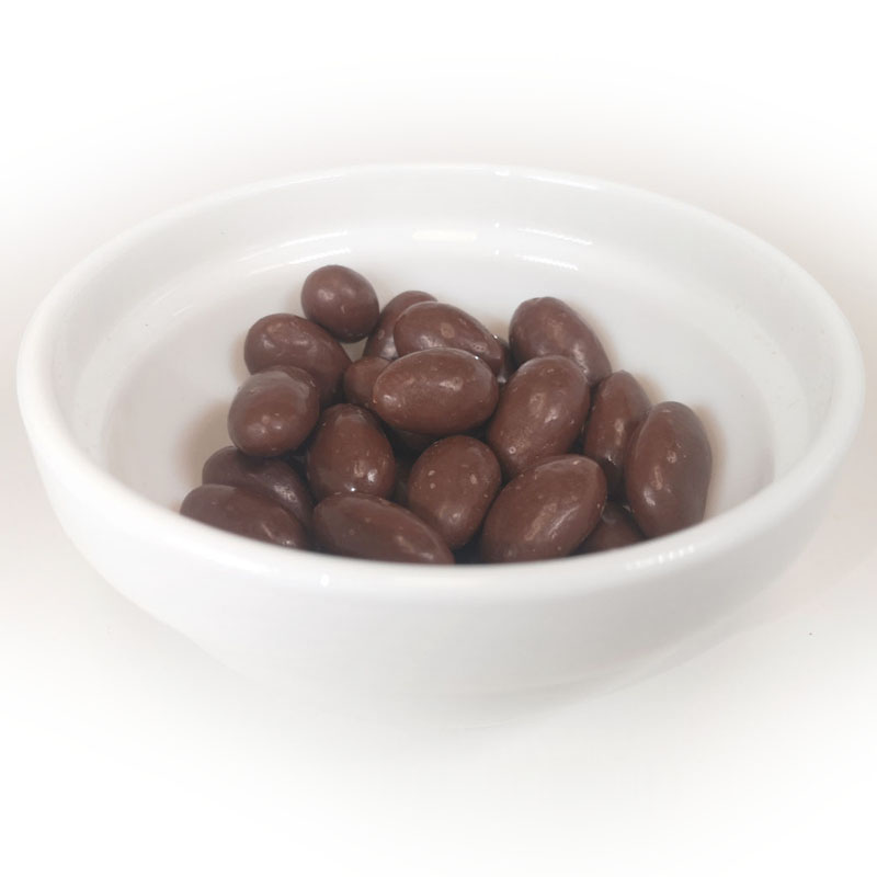 Amandes enrobées de chocolat au lait