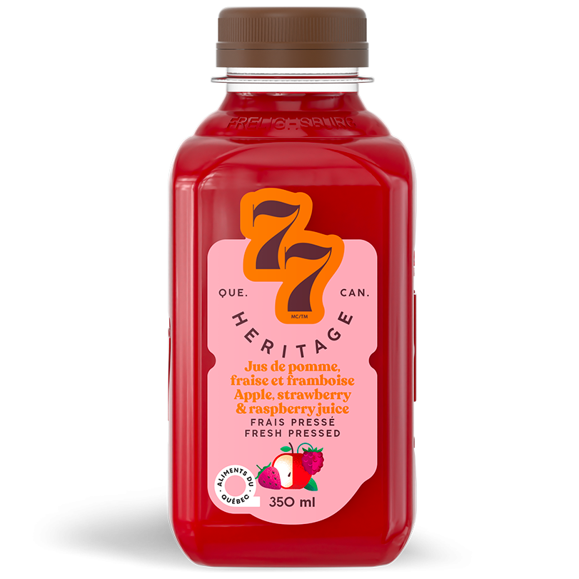 Jus de Pommes,Fraises et Framboises